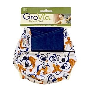 NEW! HTF GroVia “Play” Wacky Deux hybrid cloth diaper cover